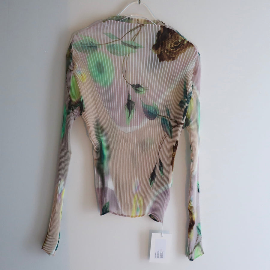 JULIA HEUERLEE PLEATED TOP IN EDWARD PINK