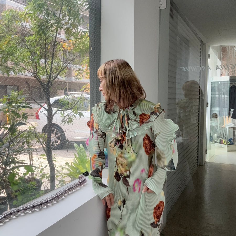 JULIA HEUERMASHA HANDPLEATEDIN DRESS IN EDWARD