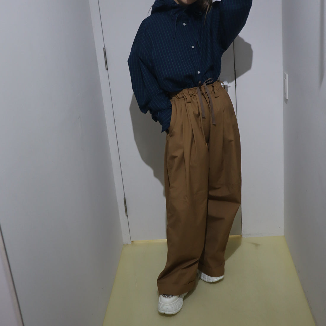 MERYLL ROGGE  WORKER DRAWSTRING CHINO CHESTNUT