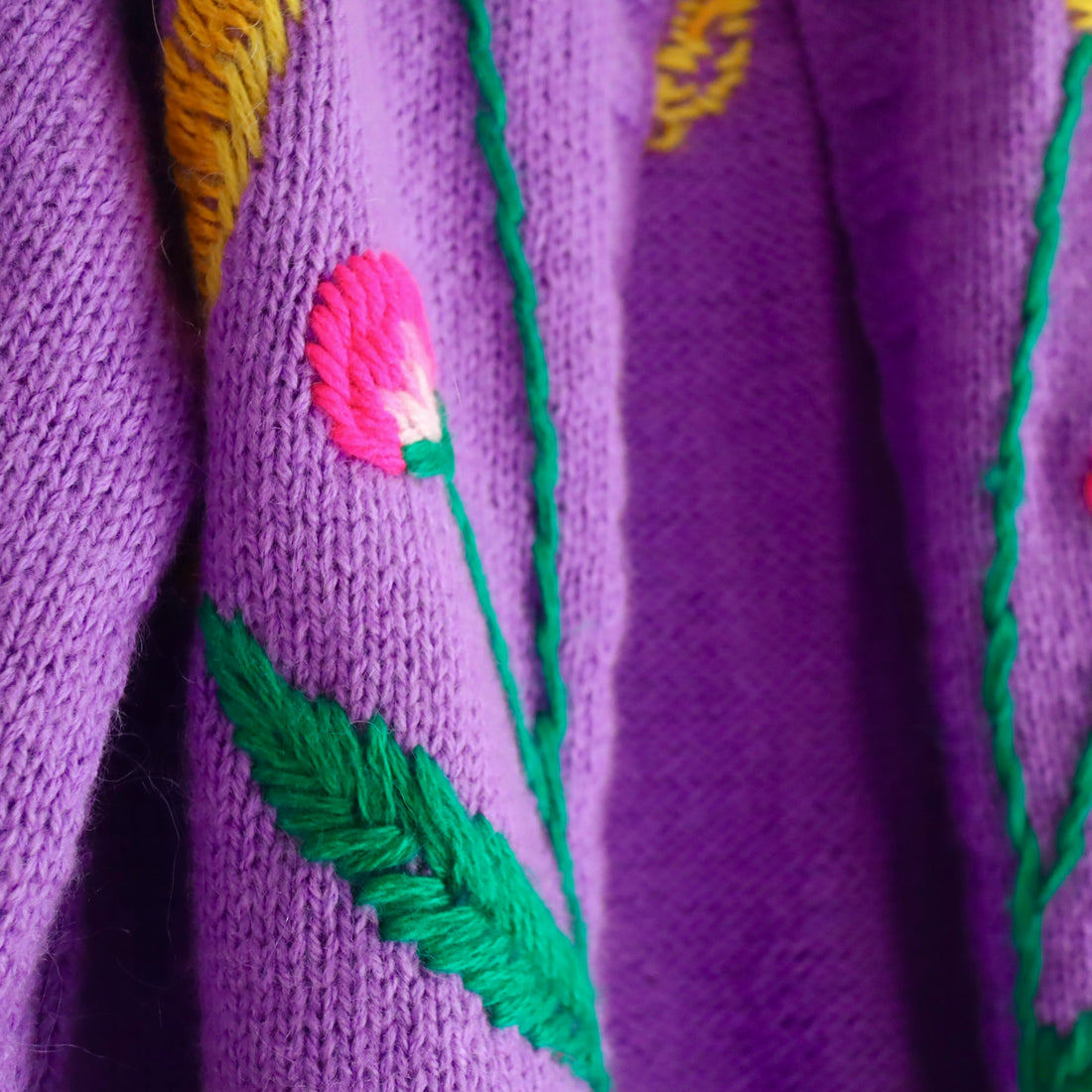 SOFIO GONGLI  KNIT CARDIGAN LILAC