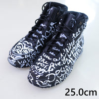 VAVA DUDU   PAINTED SNEAKERS PUMA BOOTS BLACK