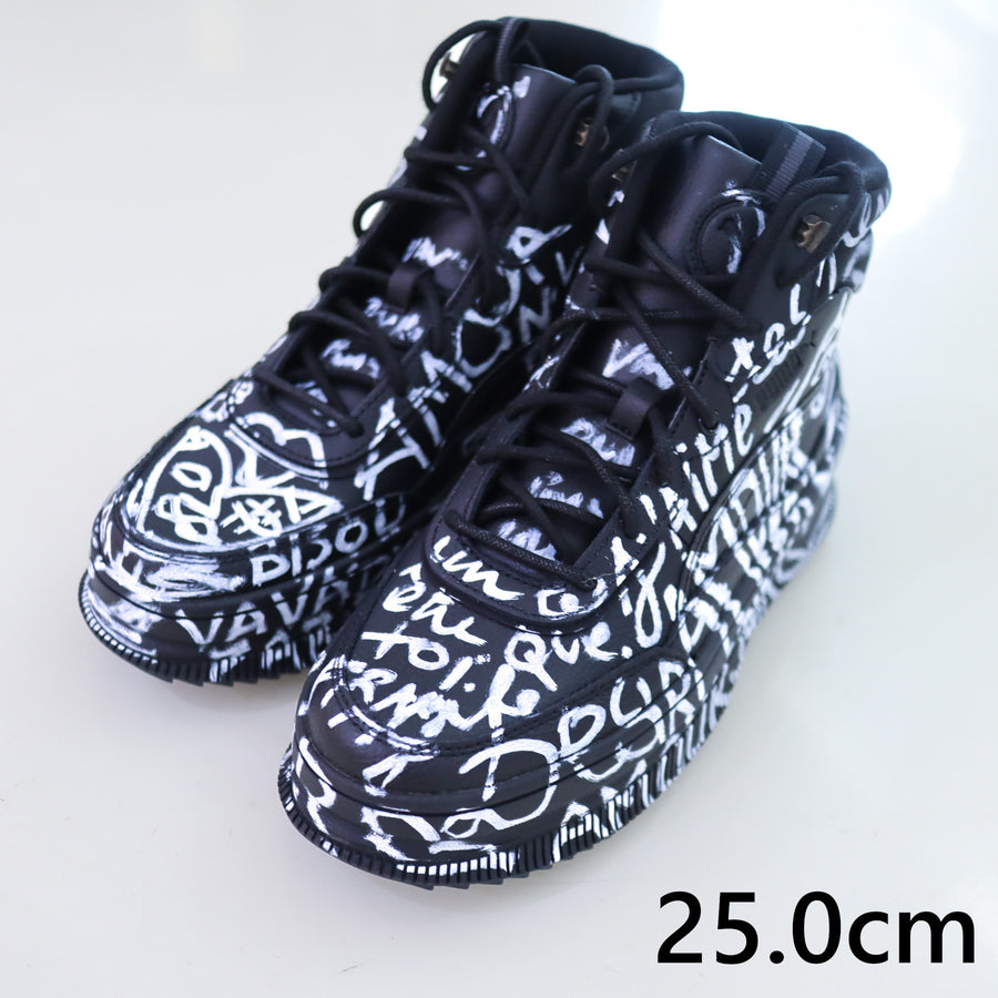 VAVA DUDU PAINTED SNEAKERS PUMA BOOTS BLACK