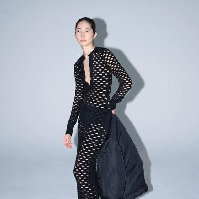 JUN MIKAMI  MESH DRESS