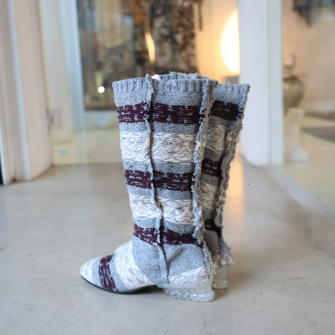 MERYLL ROGGE×GROUNDS  FAIRISLE BOOTS