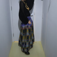 JULIA HEUER  RANA HANDPLEATED TOP IN BLACK
