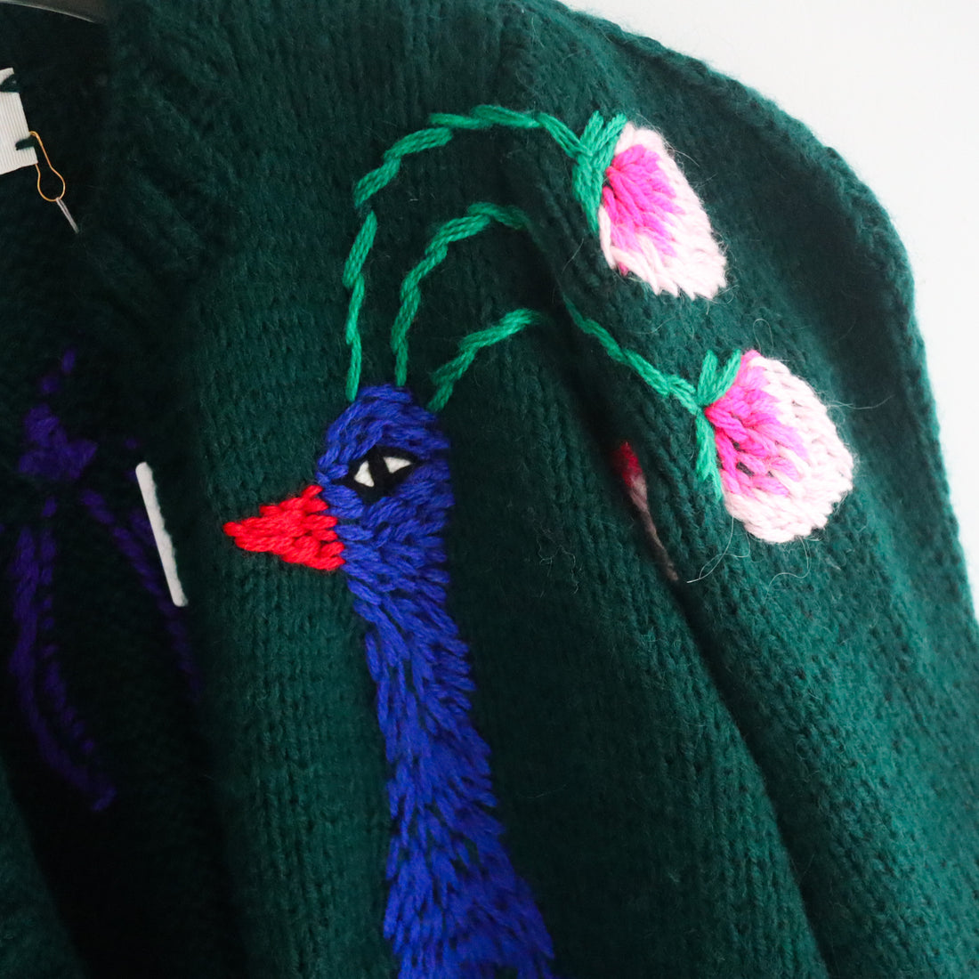 SOFIO GONGLI  FLOWER KNIT CARDIGAN "F"