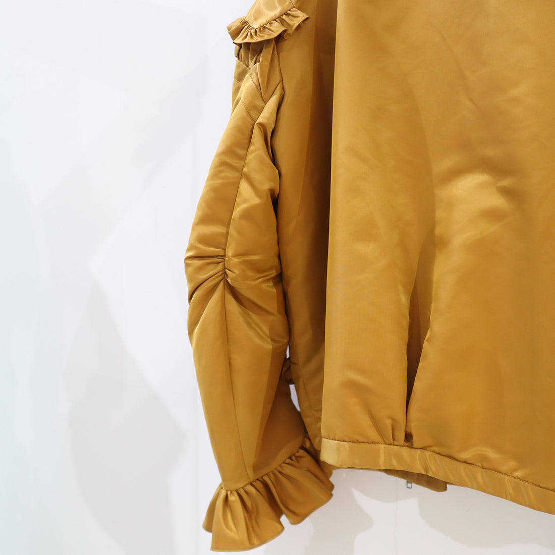 MIKIOSAKABE  FRILLED JACKET MUSTARD