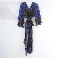 JULIA HEUER  SUE HANDPLEATED KAFTAN IN DARK HELGE