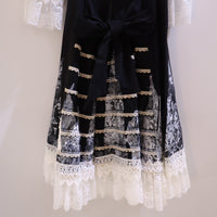 HANA YAGI  BLACK LACE  DRESS