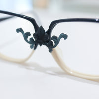 ANIGIG  MOLDING GLASSES NAVY×IVORY