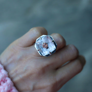 IMAGO  RING TOPAZ・RHODCHROSITE