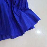NONG RAK  WRAP SNAP PLEATED CONTRAST SKIRT