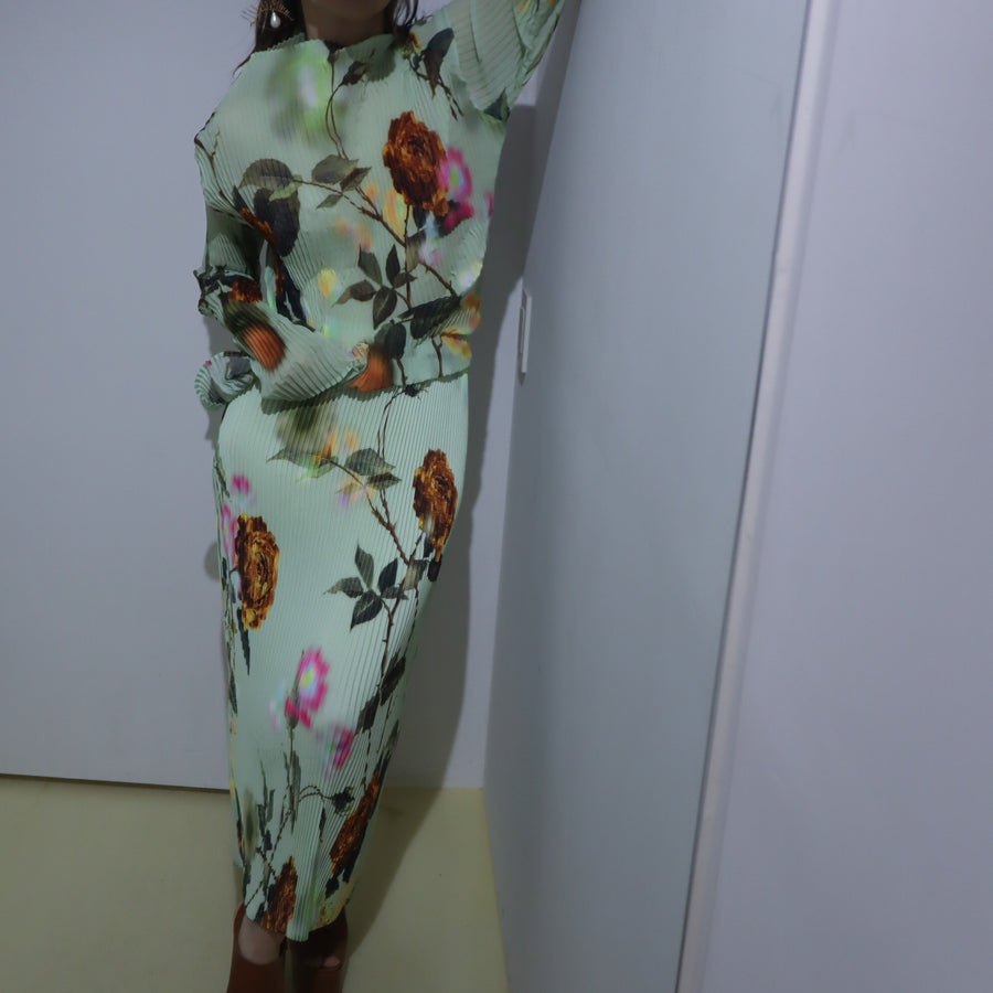 JULIA HEUERLEE PLEATED TOP IN EDWARD GREEN