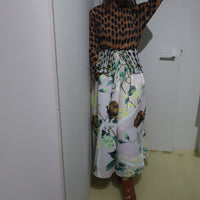 JULIA HEUER  KENZA HAND PLEATED SKIRT IN EDWARD PINK