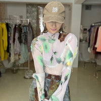 JULIA HEUER  LEE PLEATED TOP IN EDWARD PINK