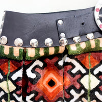 CHOPOVA LOWENA  VELVET CAT MIDI CARABINER SKIRT