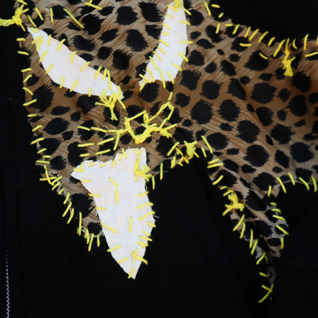 VAVA DUDU  EMBROIDERY HOODIE LEOPARD