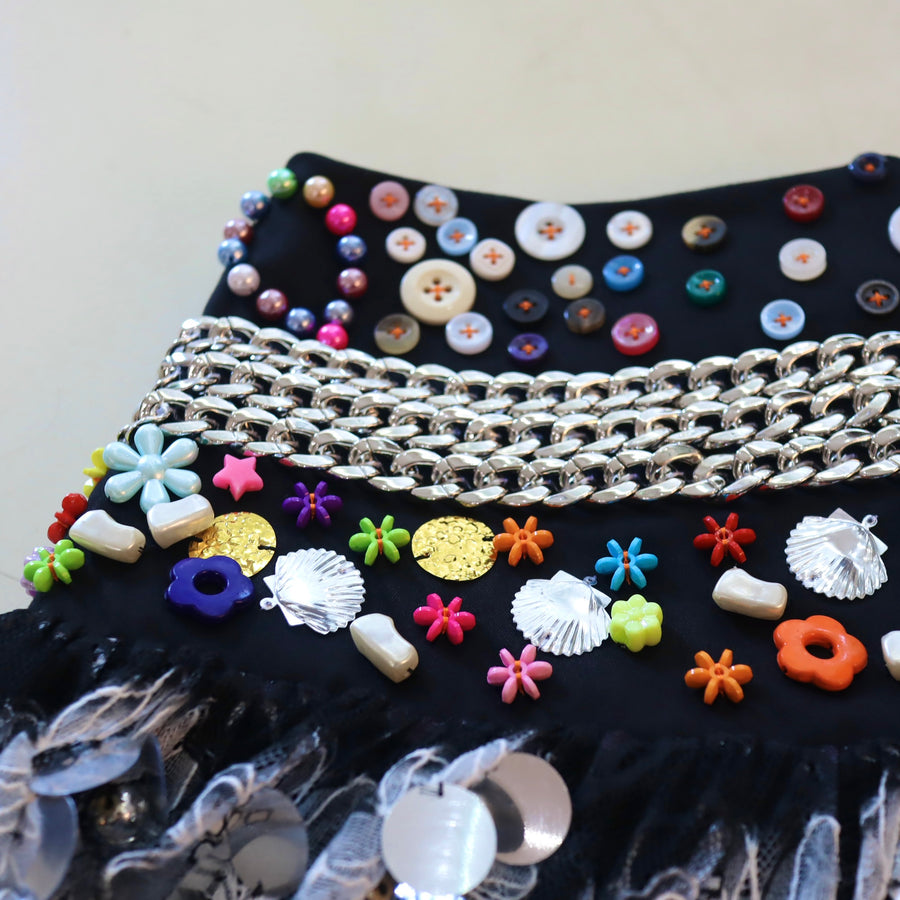 CHOPOVA LOWENASKYHAWK BEADED SKIRT
