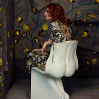 JULIA HEUER  HUXLEY SMOCK PLEATED DRESS IN BRUNO
