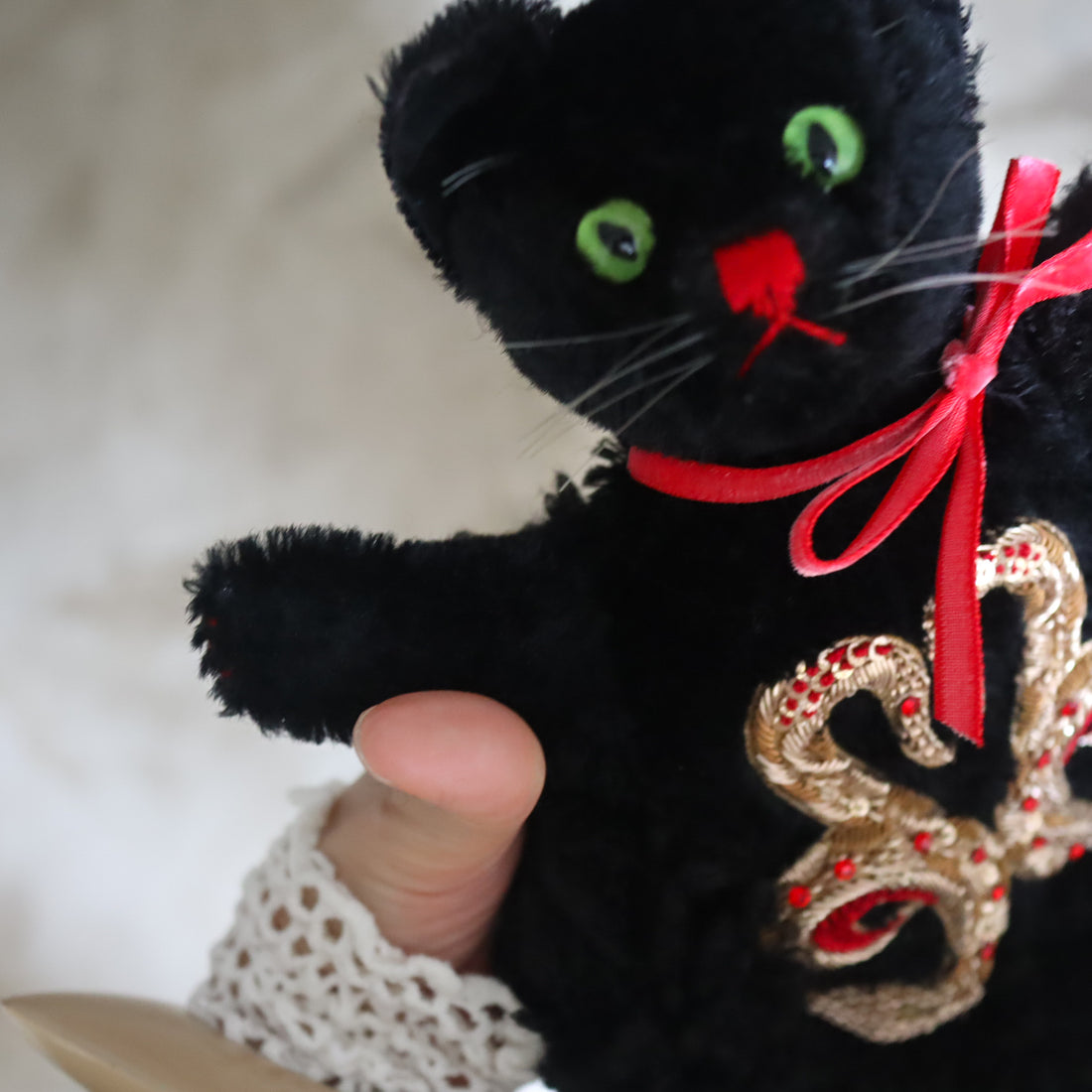ANIGIG  ANIMAL FLUFFY SHOULDER BAG"BLACK CAT"