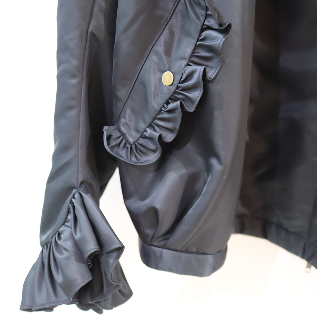 MIKIOSAKABE  FRILLED JACKET BLACK