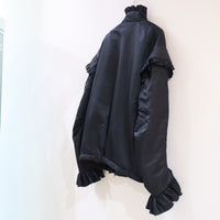 MIKIOSAKABE  FRILLED JACKET BLACK