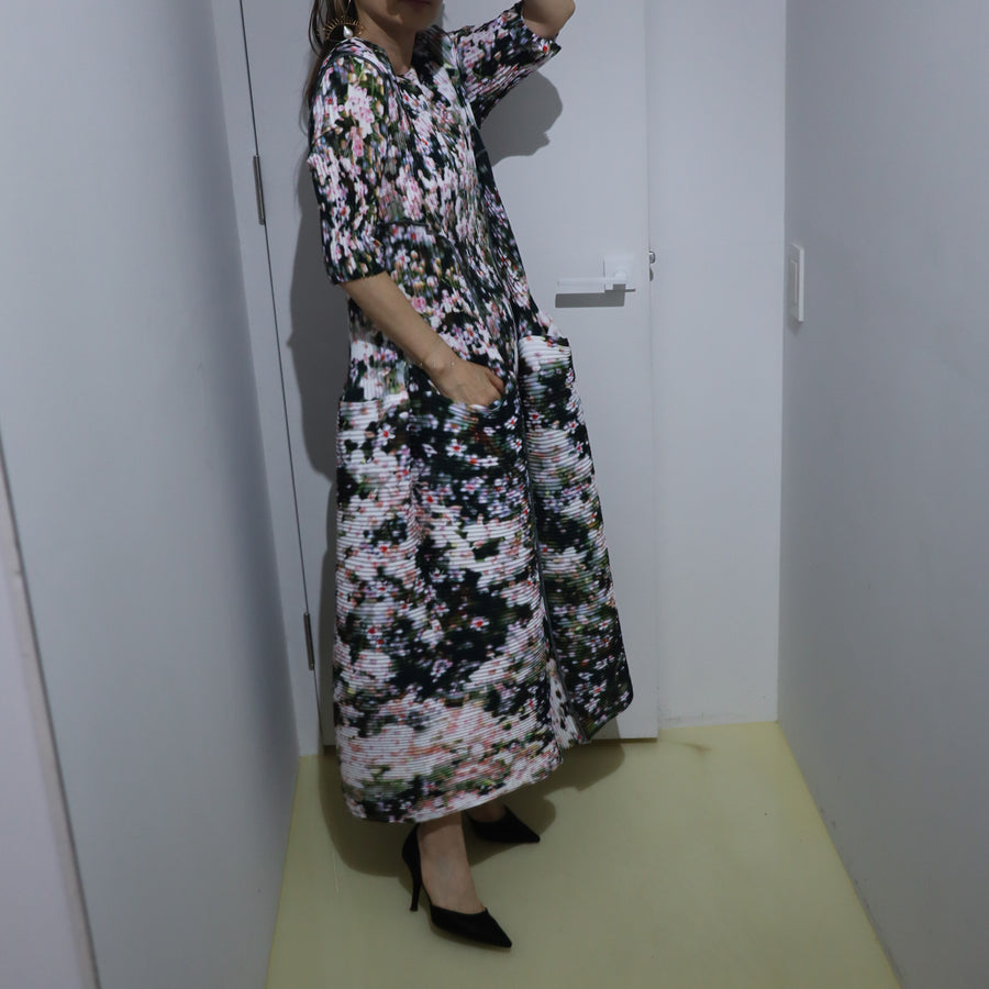 JULIA HEUERUMA HANDPLEATED DRESS IN HOLLE