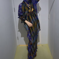 JULIA HEUER  SUE HANDPLEATED KAFTAN IN DARK HELGE