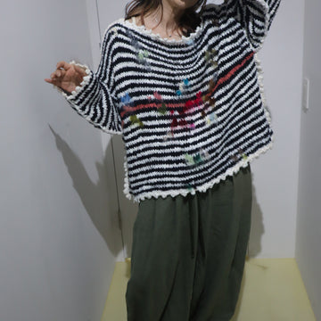 NONG RAK  UNISEX KNIT PULLOVER