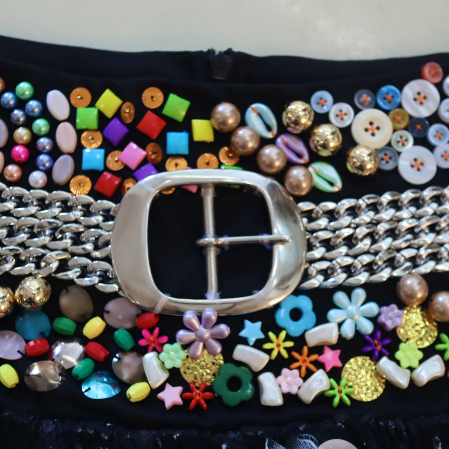 CHOPOVA LOWENASKYHAWK BEADED SKIRT