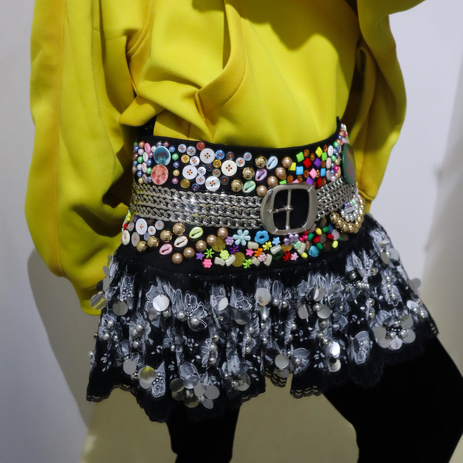 CHOPOVA LOWENASKYHAWK BEADED SKIRT