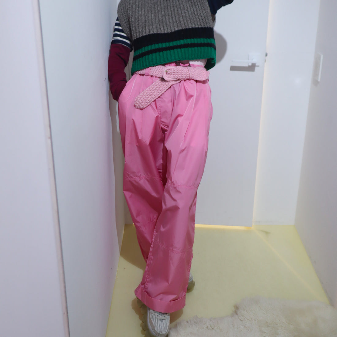 MERYLL ROGGE  WORKER DRAWSTRING CHINO  PINK