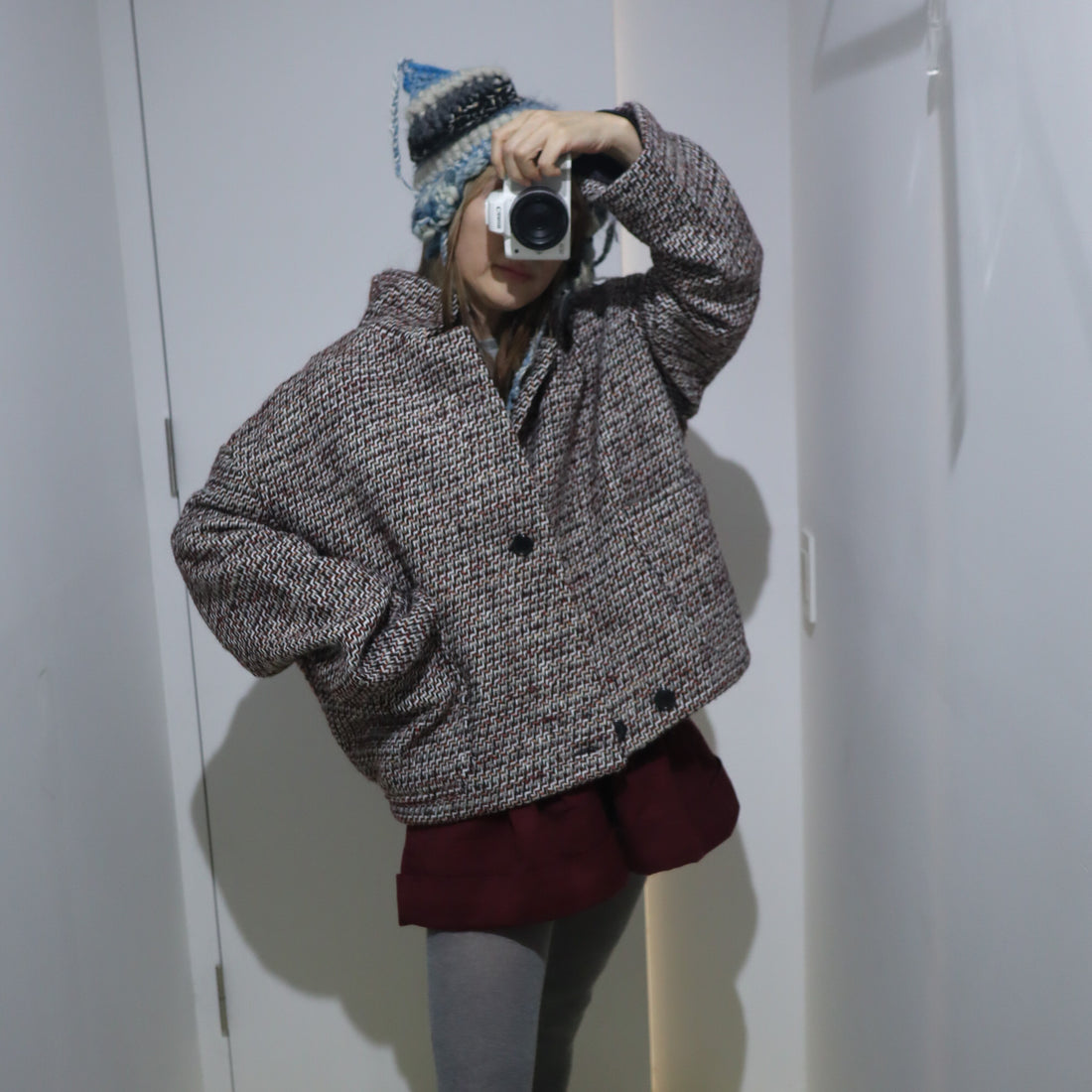 BLESS  WORKJACKET LL815 BLACK WHITE RED