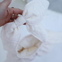 ANIGIG  VINTAGE FRILL BAG"IVORY"