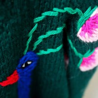 SOFIO GONGLI  FLOWER KNIT CARDIGAN "F"