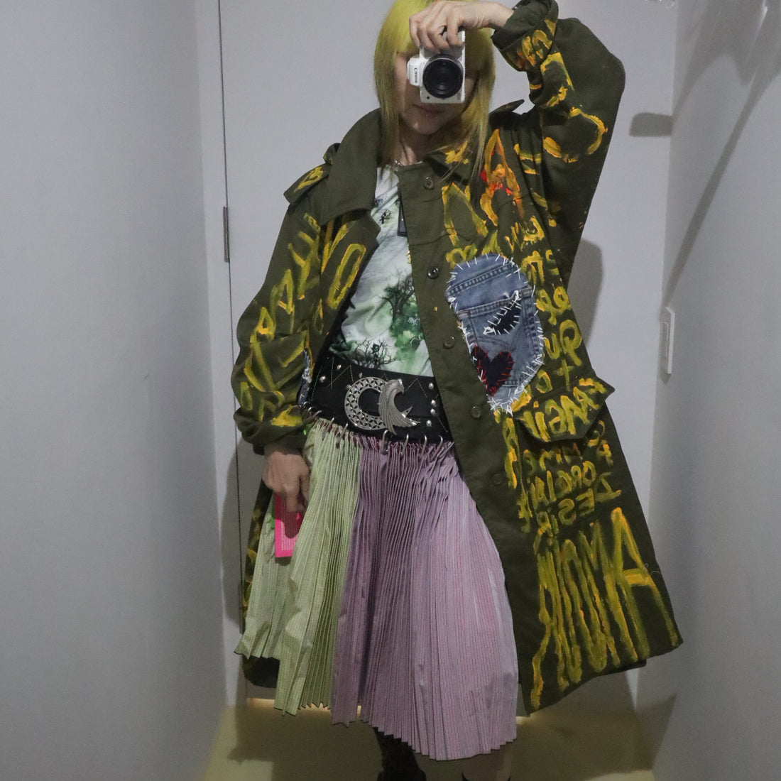 CHOPOVA LOWENA  CLOVER KNEE DARABINER SKIRT