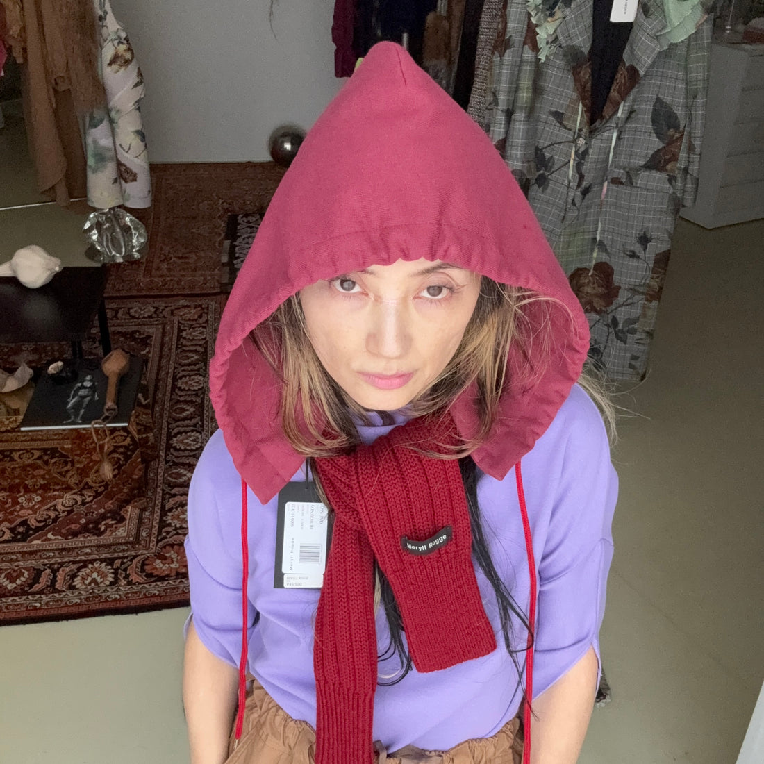 MERYLL ROGGE  HOODIE SCARF