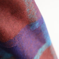 FRANZIUS  TOWEL COAT ORANGE  BLUE CHECK