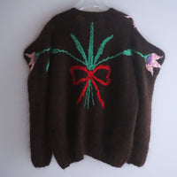 SOFIO GONGLI  FLOWER KNIT CARDIGAN "C"