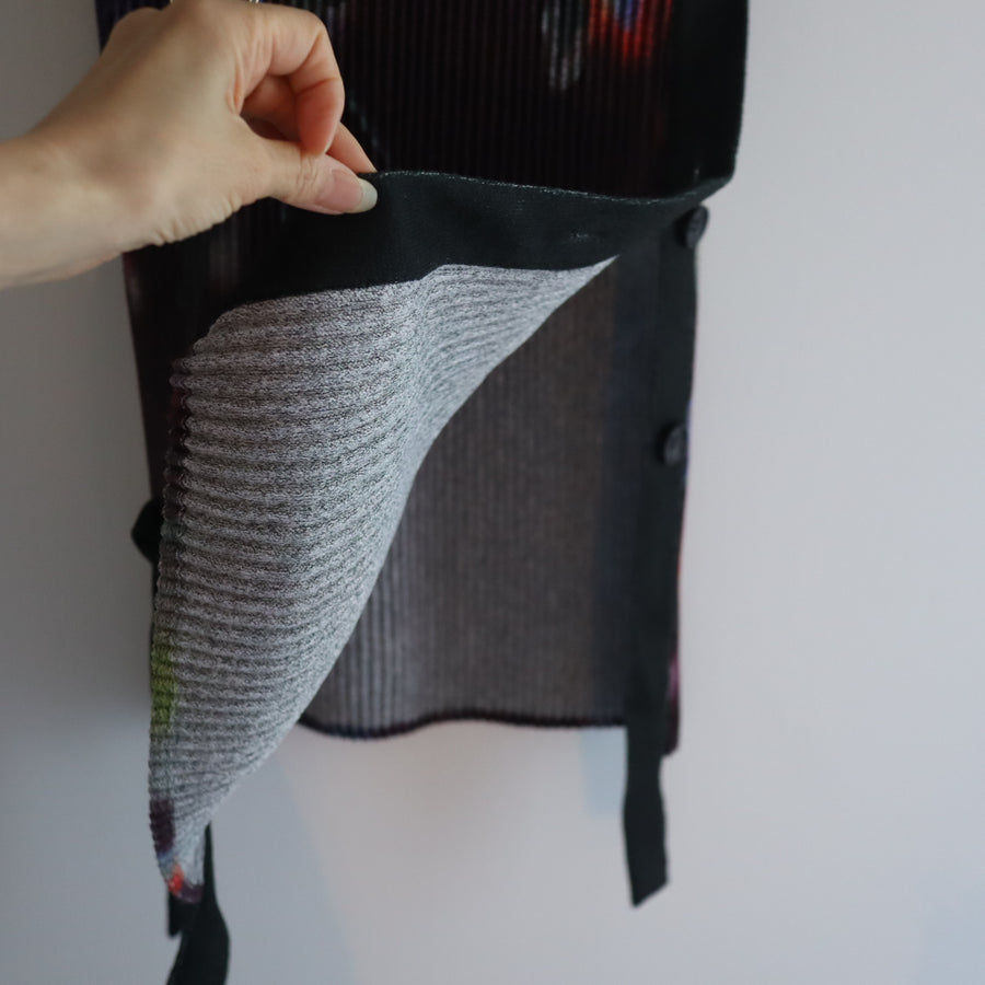 JULIA HEUEREGON PLEATED KNIT SKIRT IN EDWARD