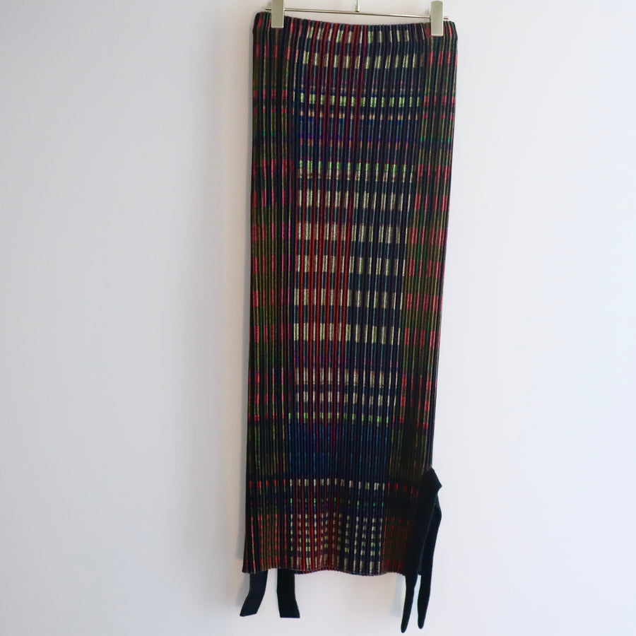 JULIA HEUEREGON PLEATED KNIT SKIRT IN JONI