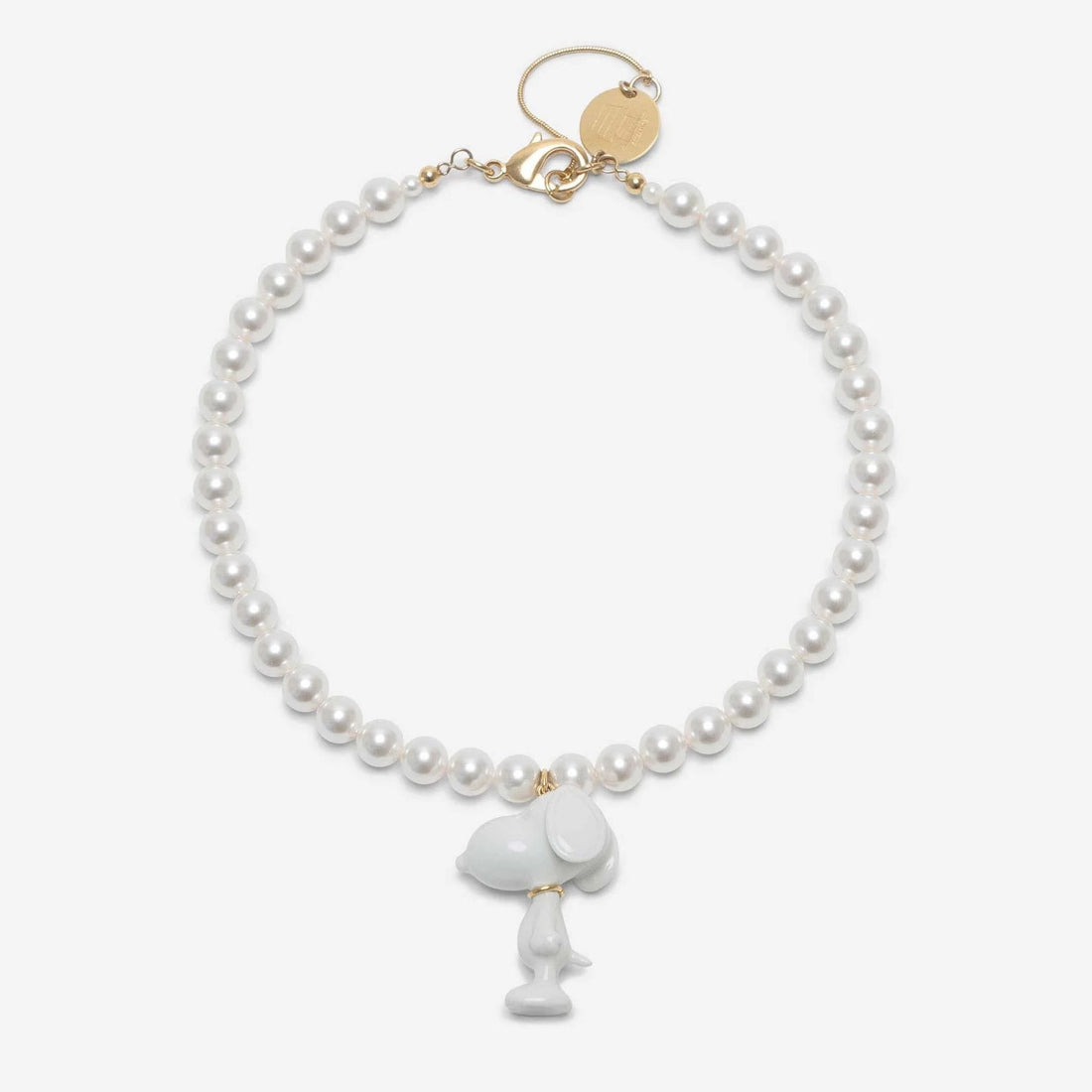 ANDRESGALLARDO  SNOOPY & PEARLS NECKLACE