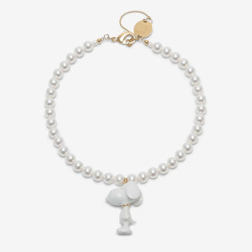 ANDRESGALLARDO  SNOOPY & PEARLS NECKLACE