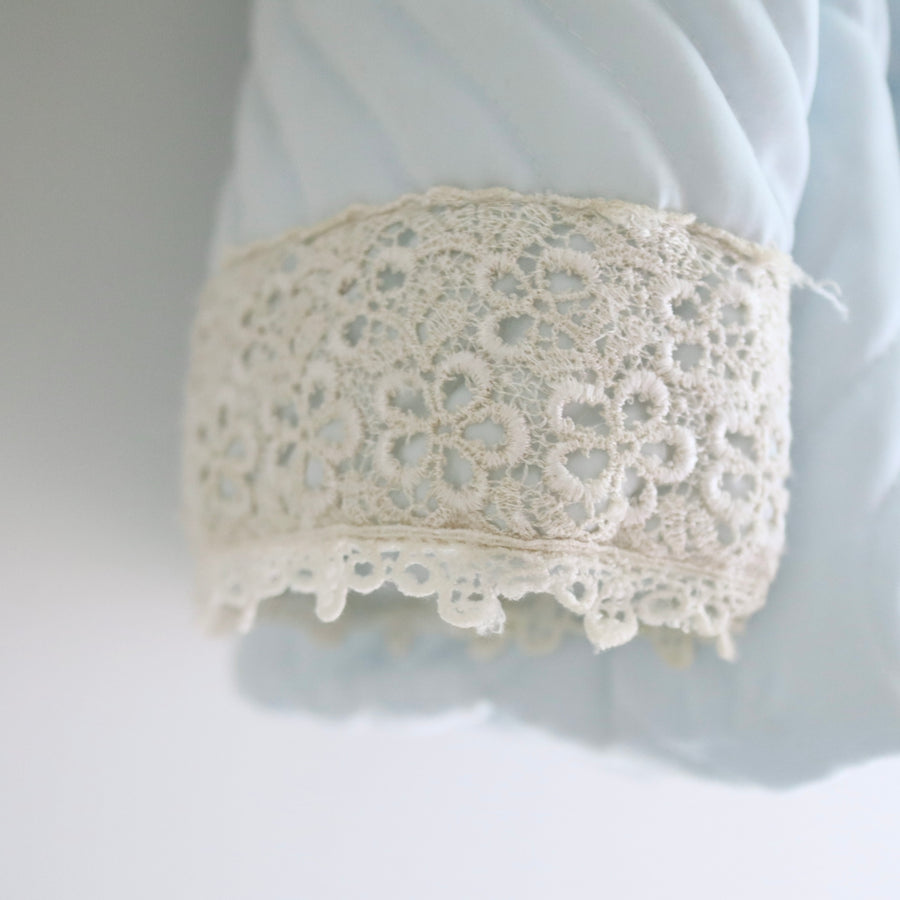 ANIGIGPUDDING COAT SHORT LACE×LIGTHBLUE