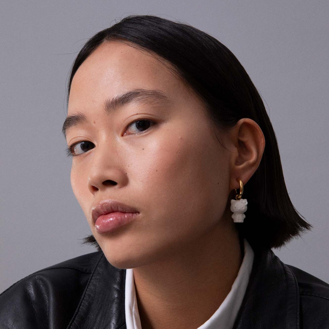 ANDRESGALLARDO  HELLO KITTY SINGLE HOOP EARRING