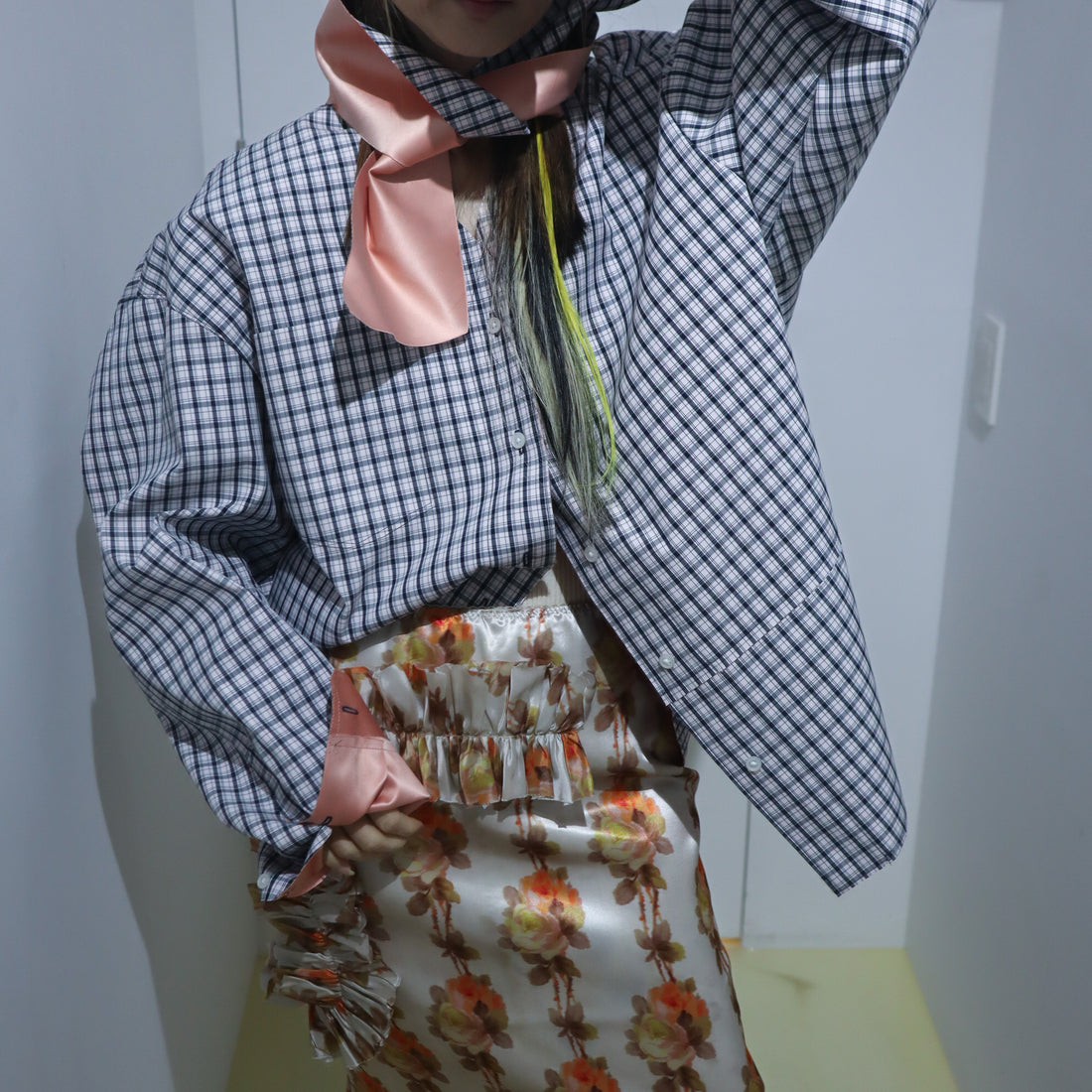 MERYLL ROGGE  BOULE SHIRT W/COLLAR TIE