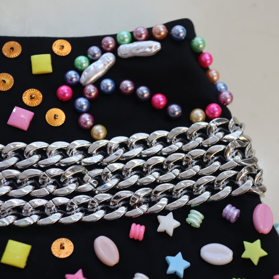 CHOPOVA LOWENASKYHAWK BEADED SKIRT