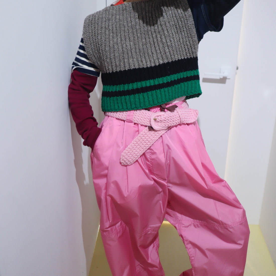 MERYLL ROGGE  WORKER DRAWSTRING CHINO  PINK