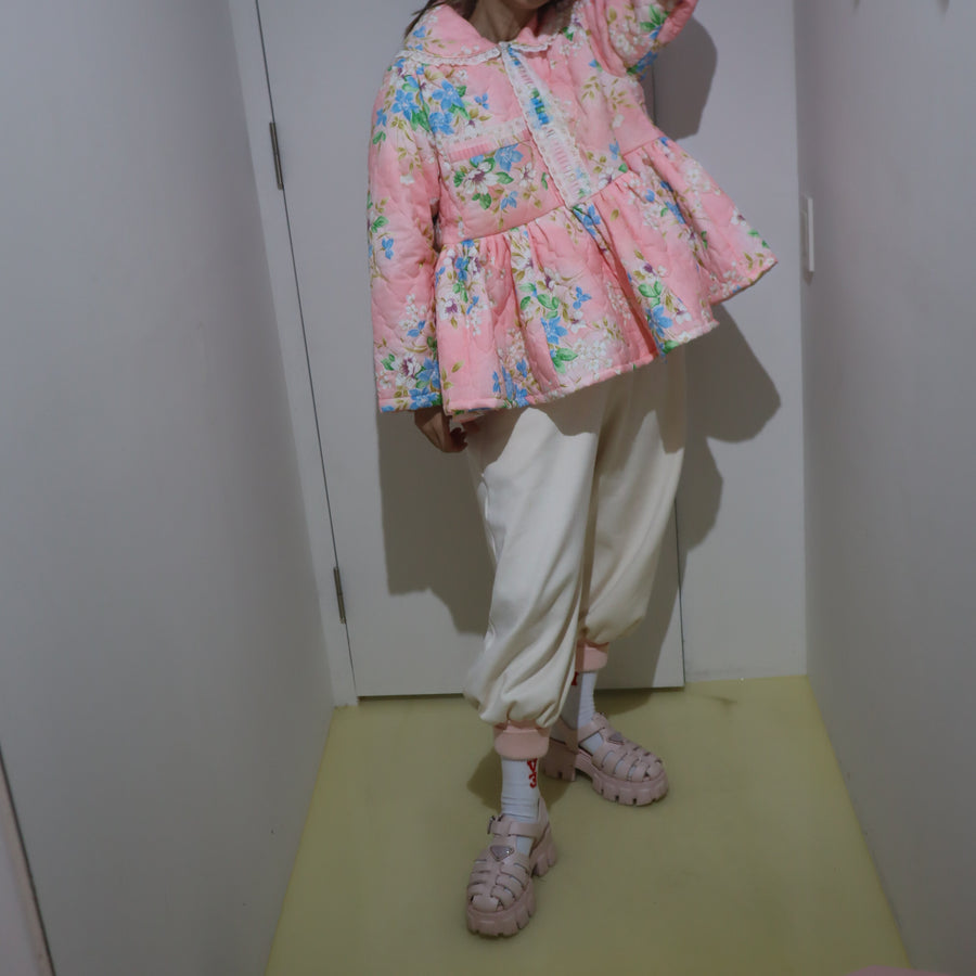 ANIGIGPUDDING COAT SHORT PINK