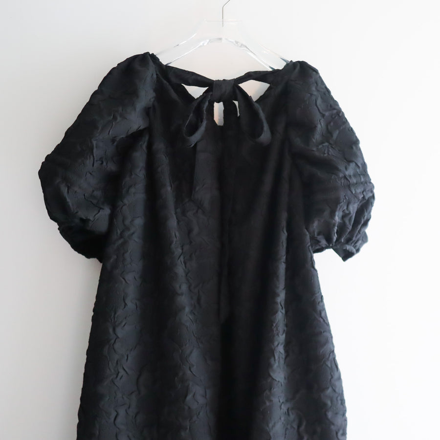 ANIGIGLILY DRESS JACQUARD BLACK